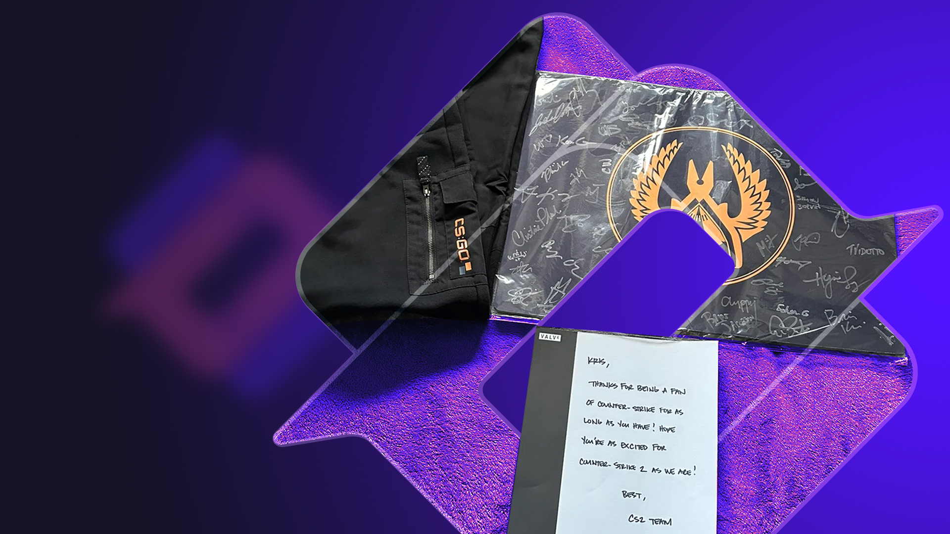 发送了一封信给Gabe收到了礼物