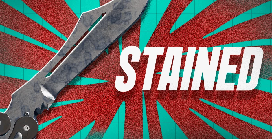 蝴蝶刀 | 人工染色